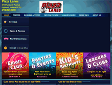 Tablet Screenshot of plazafunbowl.com